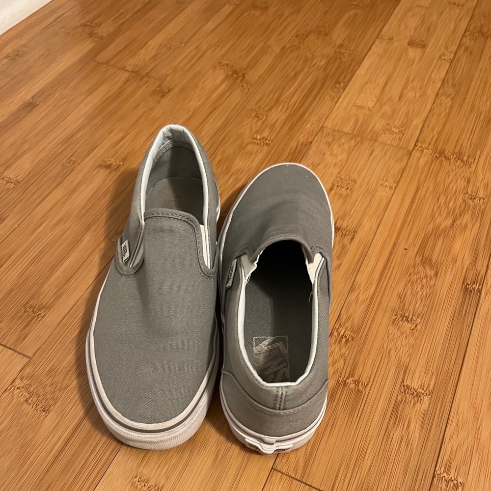 Gray Slip On Vans